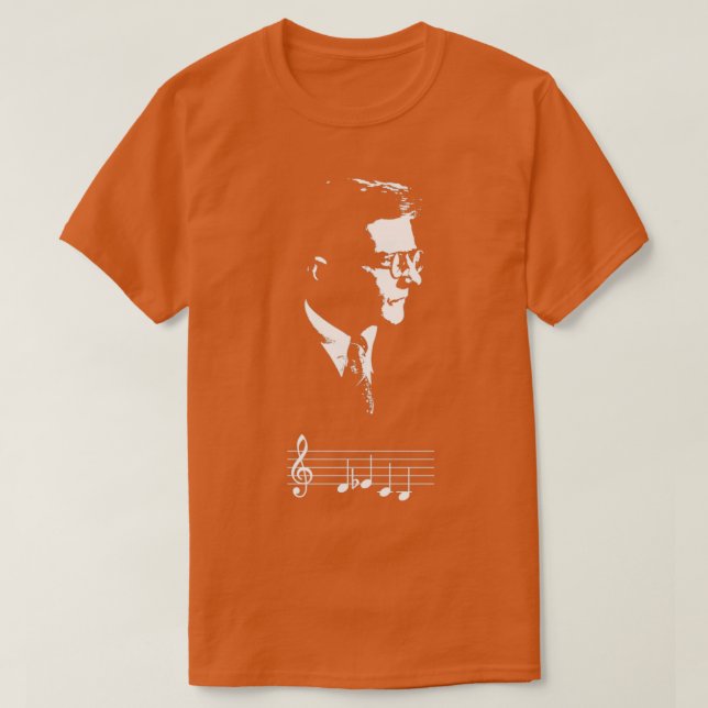Camiseta Dmitri Shostakovich DSCH notas musicales Gift (Diseño del anverso)