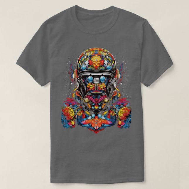 Camiseta DMT Art Psychedelic Spaceman 4 (Diseño del anverso)