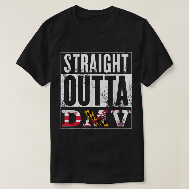 Camiseta DMV - D.C., Maryland, Virginia - Souvenir (Diseño del anverso)