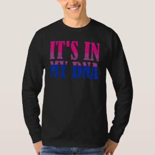 Camiseta Dna Bi Orgullo Lgbt Bandera De Bisexualidad Queer