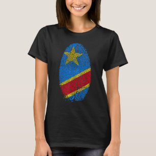 Camiseta Dna de huellas dactilares de la bandera de la Repú