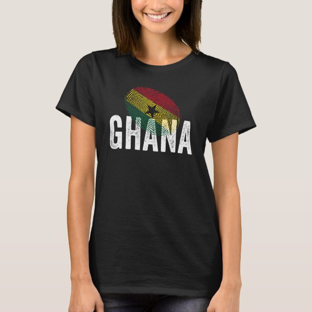 Camiseta DNA Ghanaian African Proud Cool Ghana Flag (Anverso)