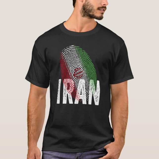 Camiseta DNA Iranian Proud Iranian Cool Iran Flag (Anverso)