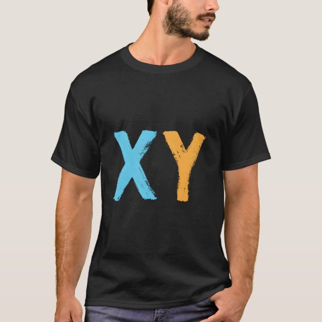 Camiseta Dna Molécula Xy Masculino Cromosoma Biotecnología (Anverso)