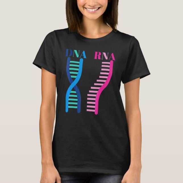 Camiseta Dna Rna Hombres Mujeres Biología Genética Bióloga (Anverso)