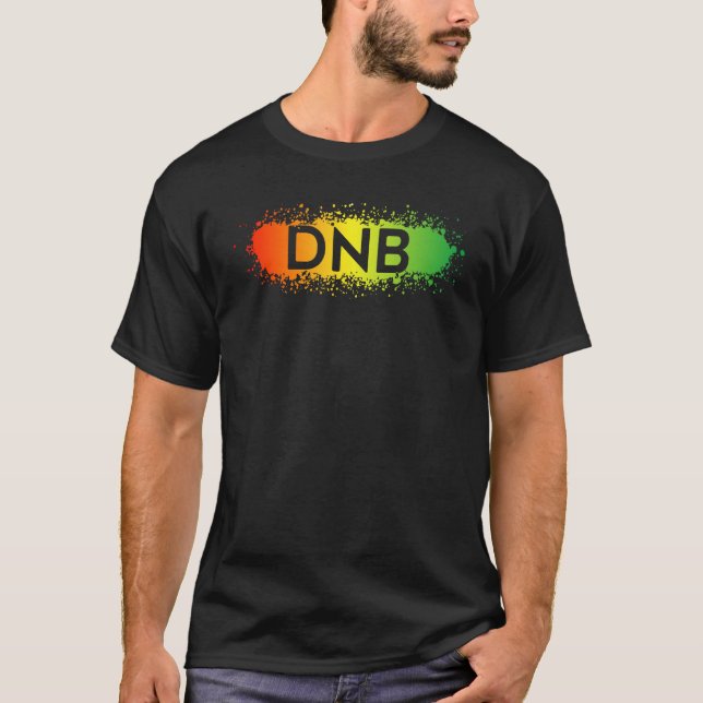 Camiseta DNB  Drum n Bass Junglist Red Yellow Green (Anverso)