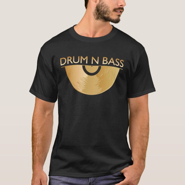 Camiseta DNB Musik 190 bpm Vynil Plate Drum n Bass (Anverso)