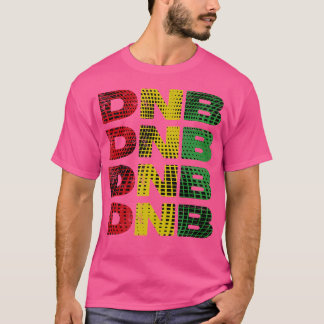 Camiseta Dnb Shirt Red Yellow Green Abstract Drum N Bass