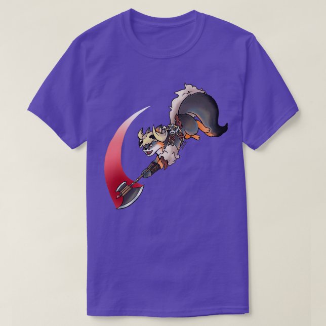 Camiseta DnD Barbarian Fox (Diseño del anverso)