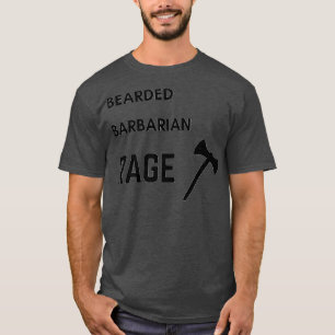 Camiseta DnD Bearded Bearded Rage Black Text