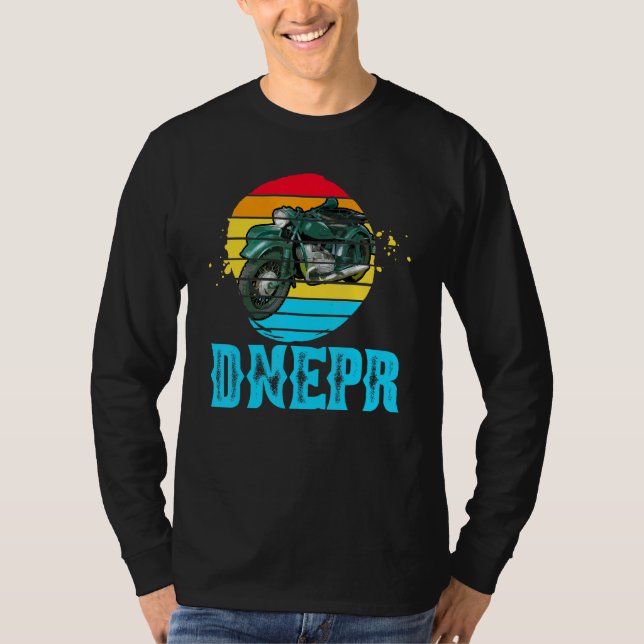 Camiseta Dnepr 650 Cc - Motocicleta Soviética Con Sidecar (Anverso)