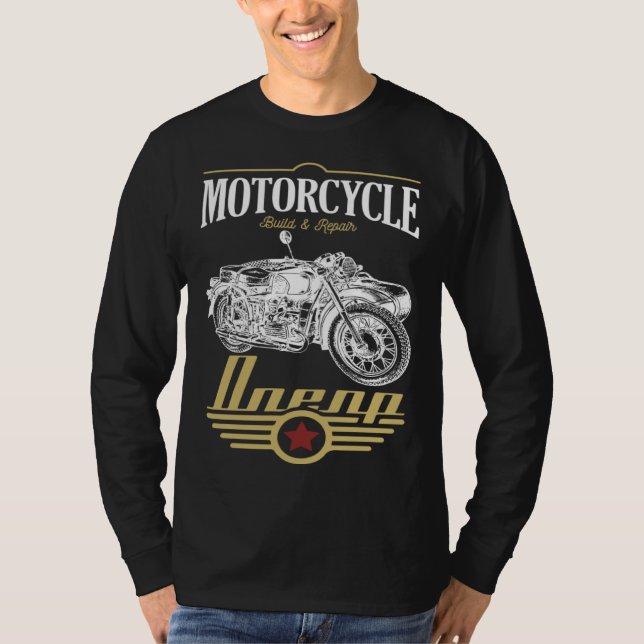 Camiseta Dnepr Motorcycle Offroad Motorcycle Rider (Anverso)