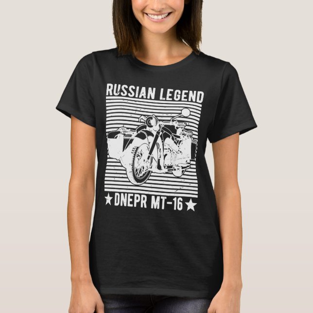 Camiseta Dnepr Motorcycle Offroad Motorcycle Rider (Anverso)