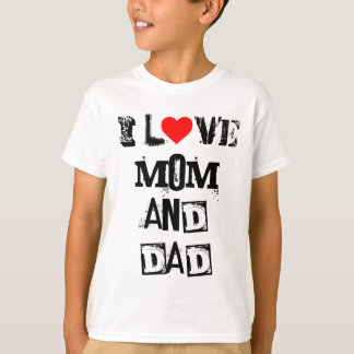 Camiseta DNF I Love Mom and Dad KIDS