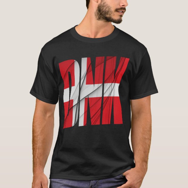 Camiseta DNK - Bandera Dinamarca (Anverso)