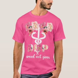Camiseta Dnp Caduceus Enfermera Médico De Enfermería Practi