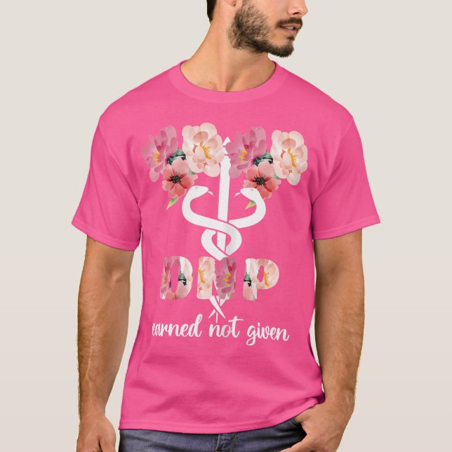 Camiseta Dnp Caduceus Enfermera Médico De Enfermería Practi (Anverso)
