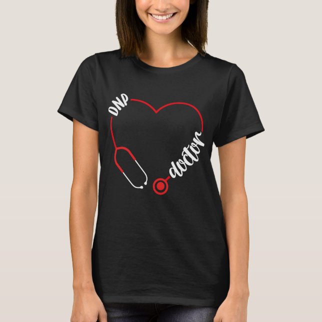 Camiseta DNP Doctor Stethoscope DNP Nurse Nursing (Anverso)