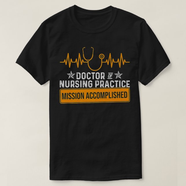 Camiseta DNP Médica de práctica de Enfermería cumple con la (Diseño del anverso)