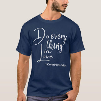 Camiseta Do Everything in Love Do it in Love Jesus vintage