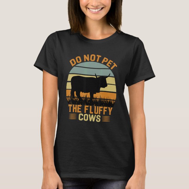 Camiseta Do Not Pet The Fluffy Cows Bison_3 (Anverso)