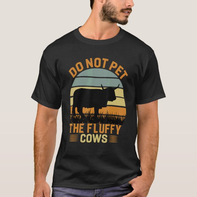 Camiseta Do Not Pet The Fluffy Cows Bison_3 (Anverso)
