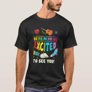 Camiseta Do Re Mi Fa So Emocionado de Verte Maestro de Músi