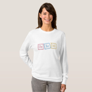 Camiseta "Do Re Mi" Solfeggio Baby Bloquea La Educación Mu