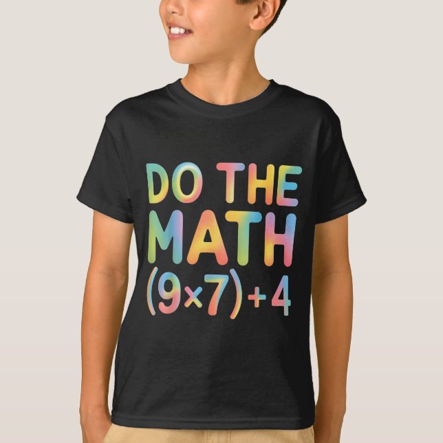 Camiseta Do The Math Equation Thanksgiving Teacher 67 Six S (Anverso)