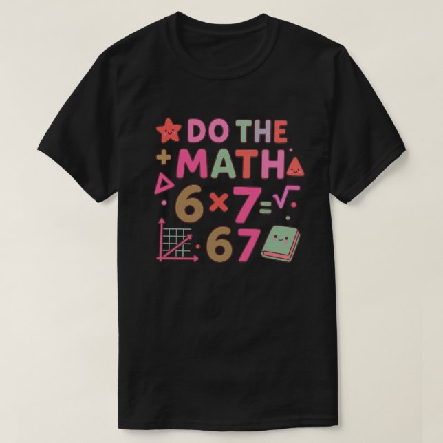 Camiseta Do The Math – Trendy Kawaii Classroom Design (Diseño del anverso)