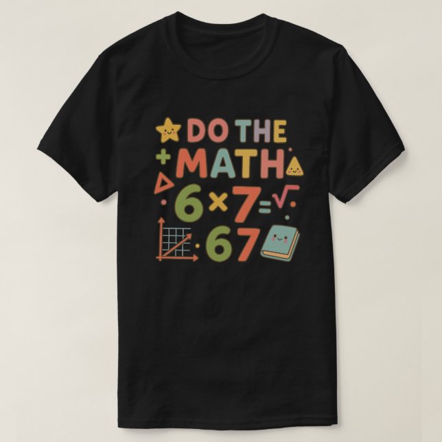 Camiseta Do The Math – Trendy Kawaii Classroom Design (Diseño del anverso)