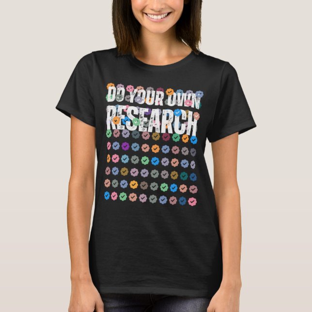 Camiseta Do Your Own Research DYOR Checks NFT Crypto NFTs V (Anverso)