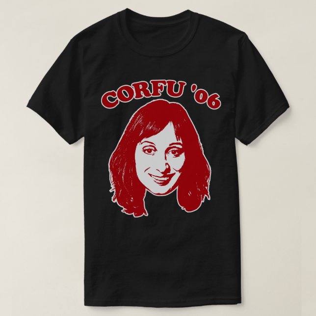 Camiseta Dobby Peep Show Corfu (Diseño del anverso)