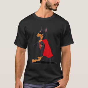 Camiseta Doberman amo a mamá perro tatuado mamá día de la m