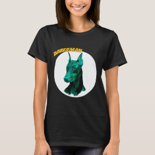 Camiseta Doberman Blue V Neck