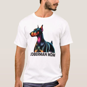 Camiseta Doberman Colorful Mom