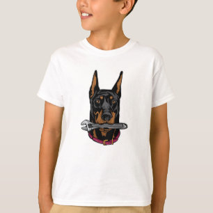 Camiseta Doberman con llave