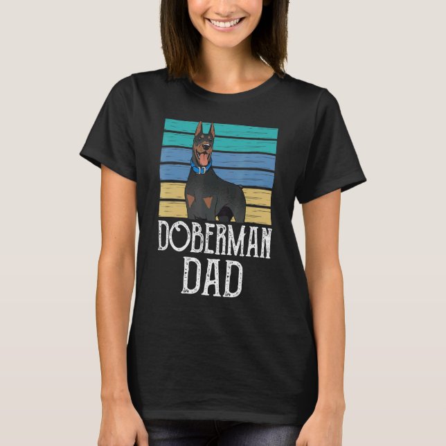 Camiseta Doberman Dad Boy Guy Mascota Papi (Anverso)
