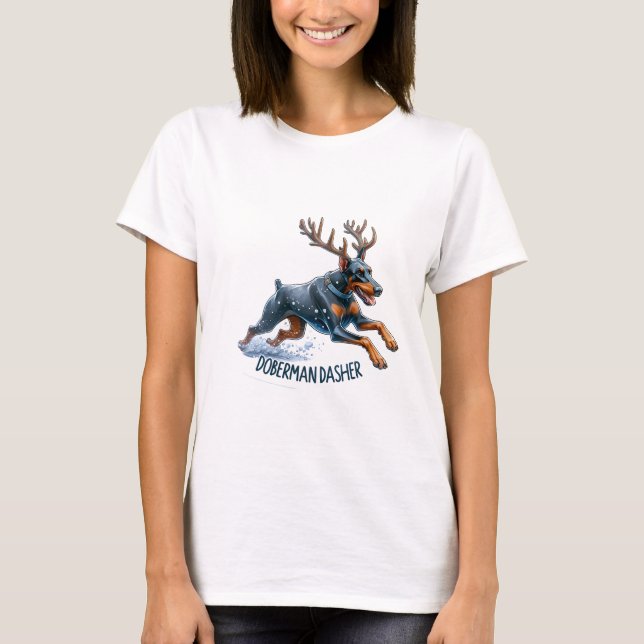 Camiseta Doberman Dasher (Anverso)