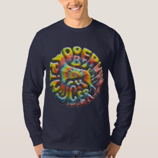 Camiseta Doberman del teñido anudado de los años 60