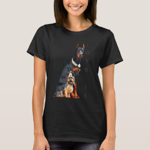 Camiseta Doberman Doberman Pinscher Dog Mom Dad Mascota P