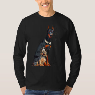 Camiseta Doberman Doberman Pinscher Dog Mom Dad Mascota P