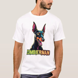 Camiseta Doberman Dobie Doby Dobermann Perro Zombie Hallowe