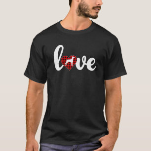 Camiseta Doberman Dog Lover Buffalo Plaid Love Doberman Val