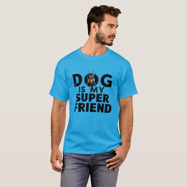 Camiseta Doberman es amigo (Anverso completo)