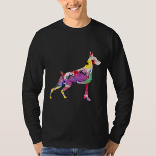 Camiseta Doberman Flower Doberman Doberman Funny Dobermans