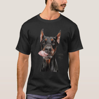 Camiseta Doberman Lover Doberman Pinscher Dog Mom Dad Love