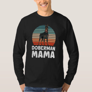 Camiseta Doberman Mama Cute Dog Pinscher Dobermans Mom Moth