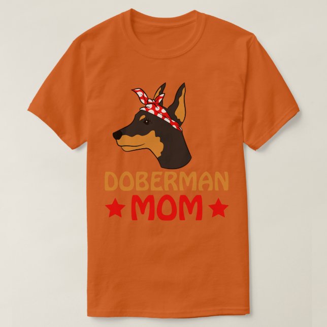 Camiseta Doberman Mom (Diseño del anverso)