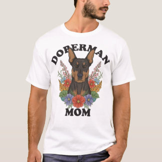 Camiseta Doberman Mom